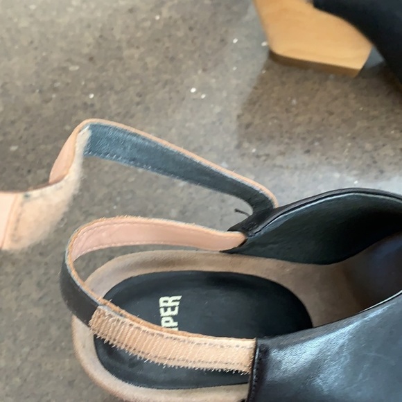 Camper Black Clog Heels 7 - Picture 11 of 11